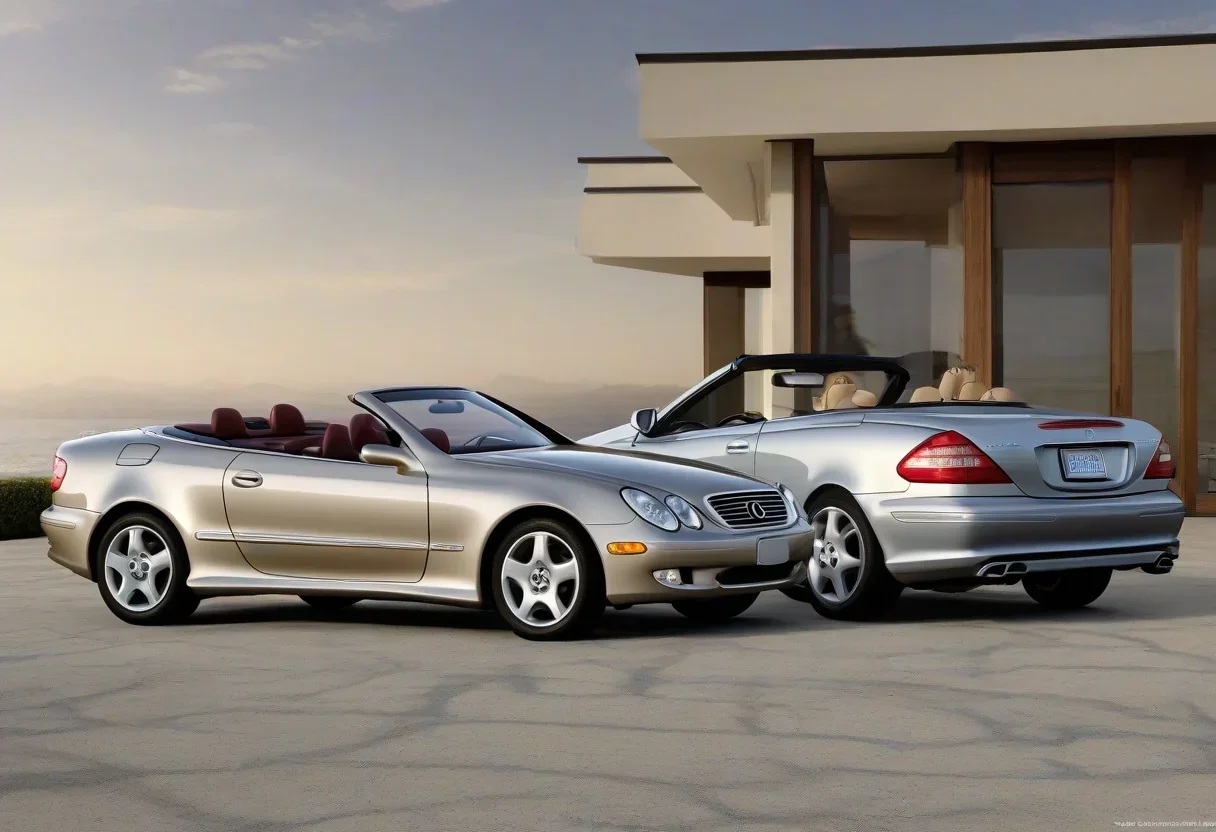 2001 Lexus SC430 and Mercedes-Benz CLK430 comparison