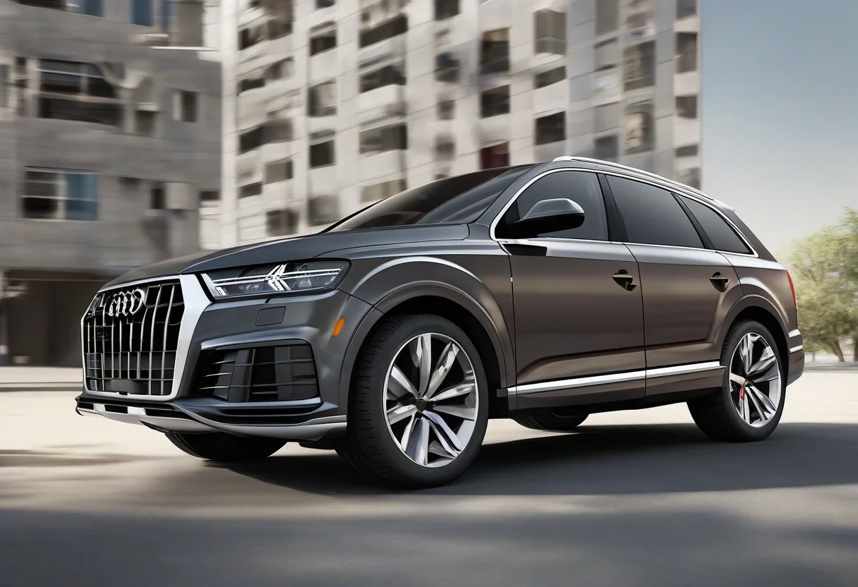 2027 Audi Q7 in a sleek, modern color, with a blurred background.