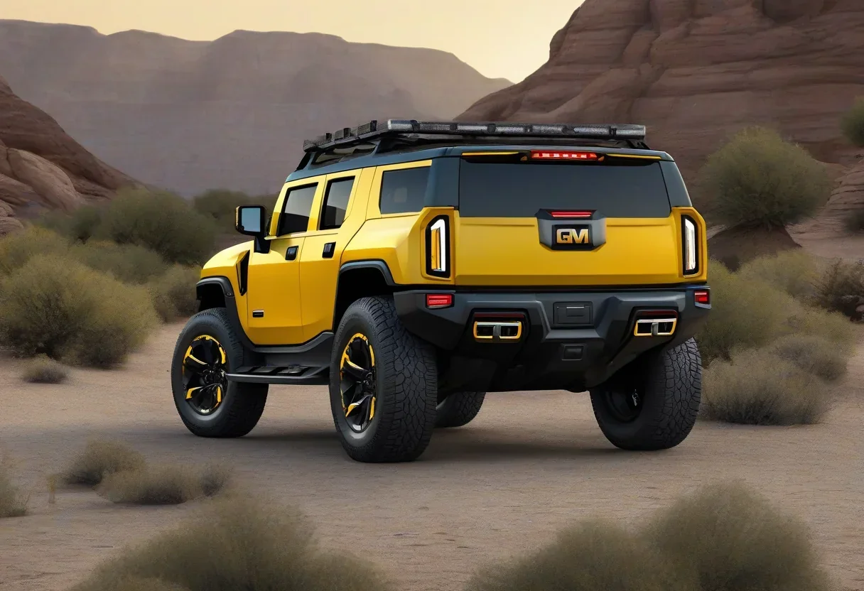 2027 GMC Hummer EV Icon 25 Edition in yellow and black