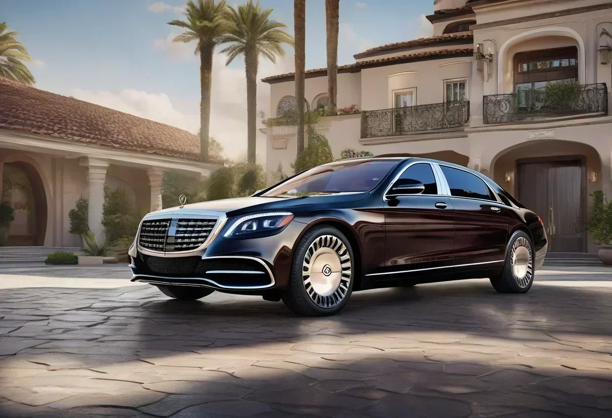 2027 Mercedes-Maybach S-Class sedan in a luxurious setting