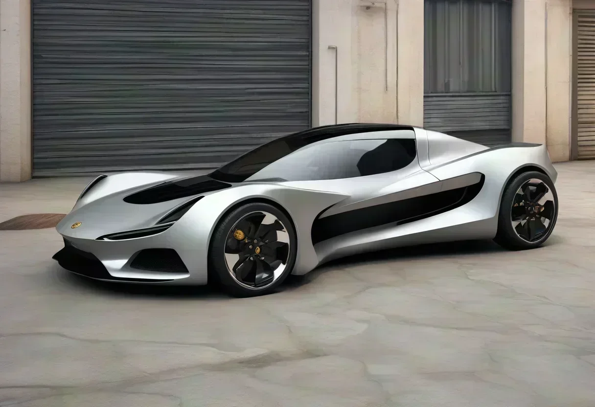 A concept car with a V8 engine, scissor doors, and RX-8-style suicide doors, built on Watt's PACES chassis.