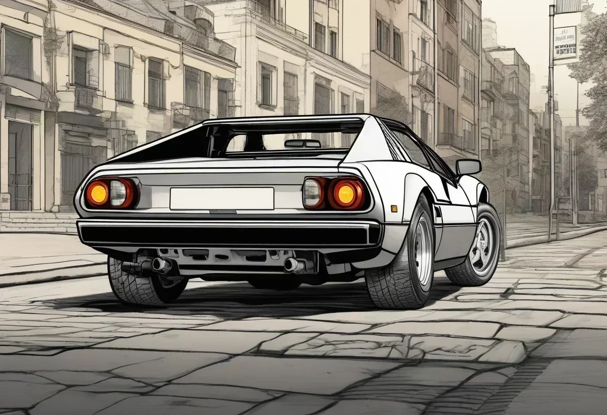 Artist Joshua Vides Transforms Classic Cars into Comic Book Sketches at Petersen Automotive Museum
