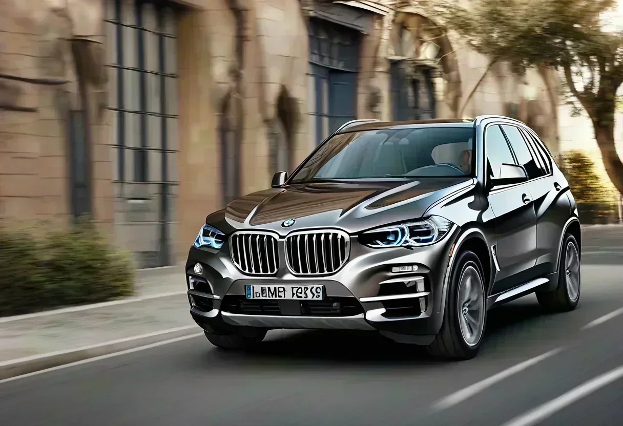BMW X5's X-shaped daytime running lights