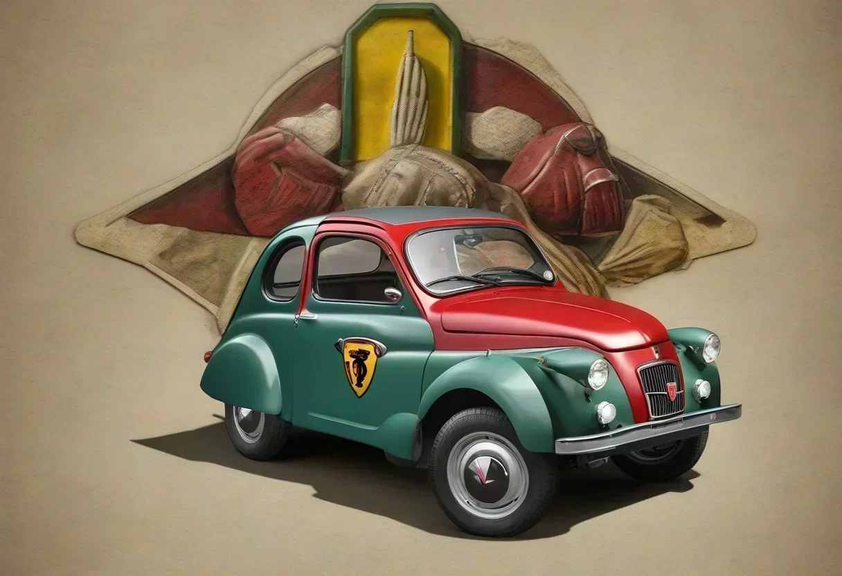 Fiat Topolino with Abarth badging and unique colors
