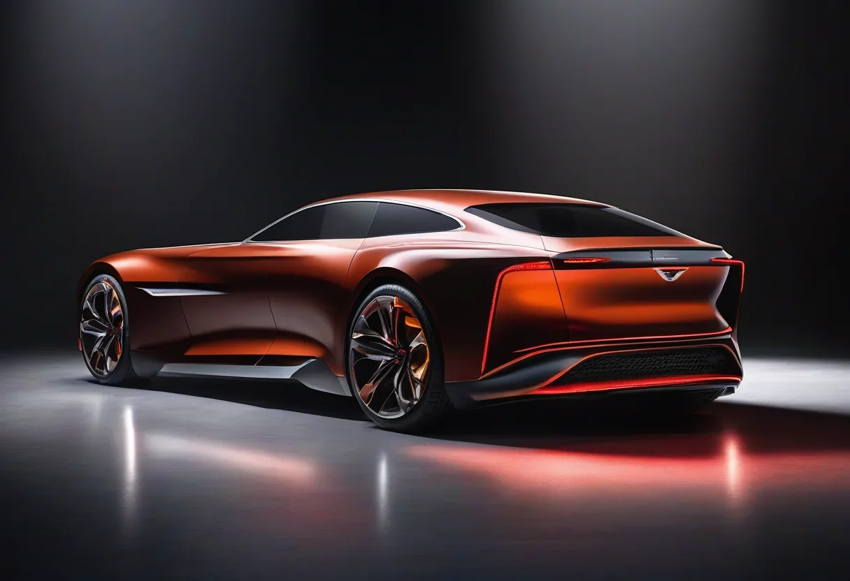 Genesis Magma GT Concept, a mid-engine halo car with a sleek and sporty design.