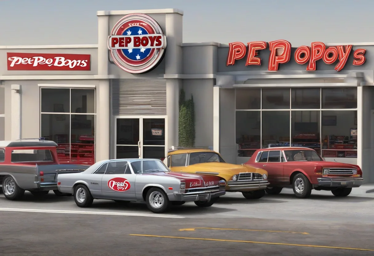 Pep Boys store with Mavis Tire logo
