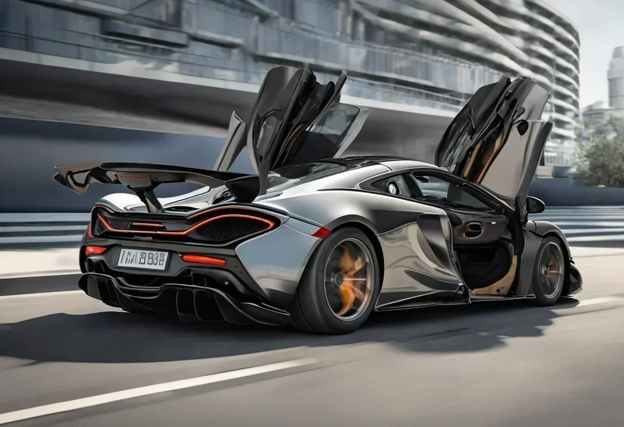 McLaren 788HS with rear wing and quad-exit exhaust