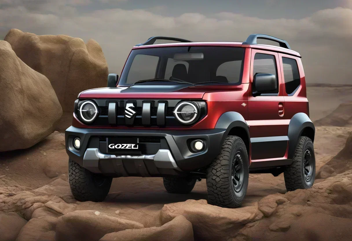 Suzuki Jimny Gozel Concept, a rugged off-road vehicle with a bold exterior design.