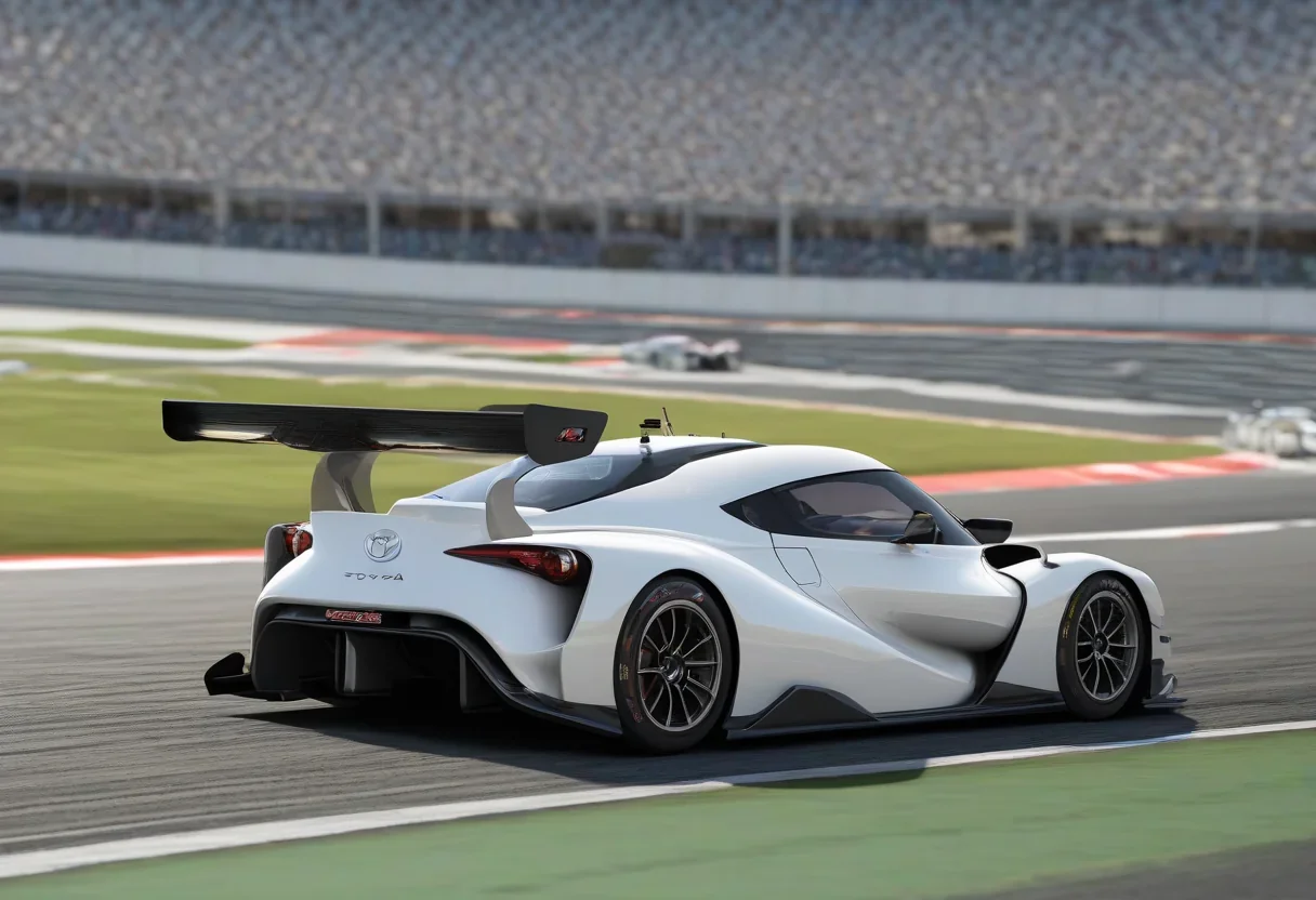 Toyota mid-engined sports car testing at Fuji Speedway