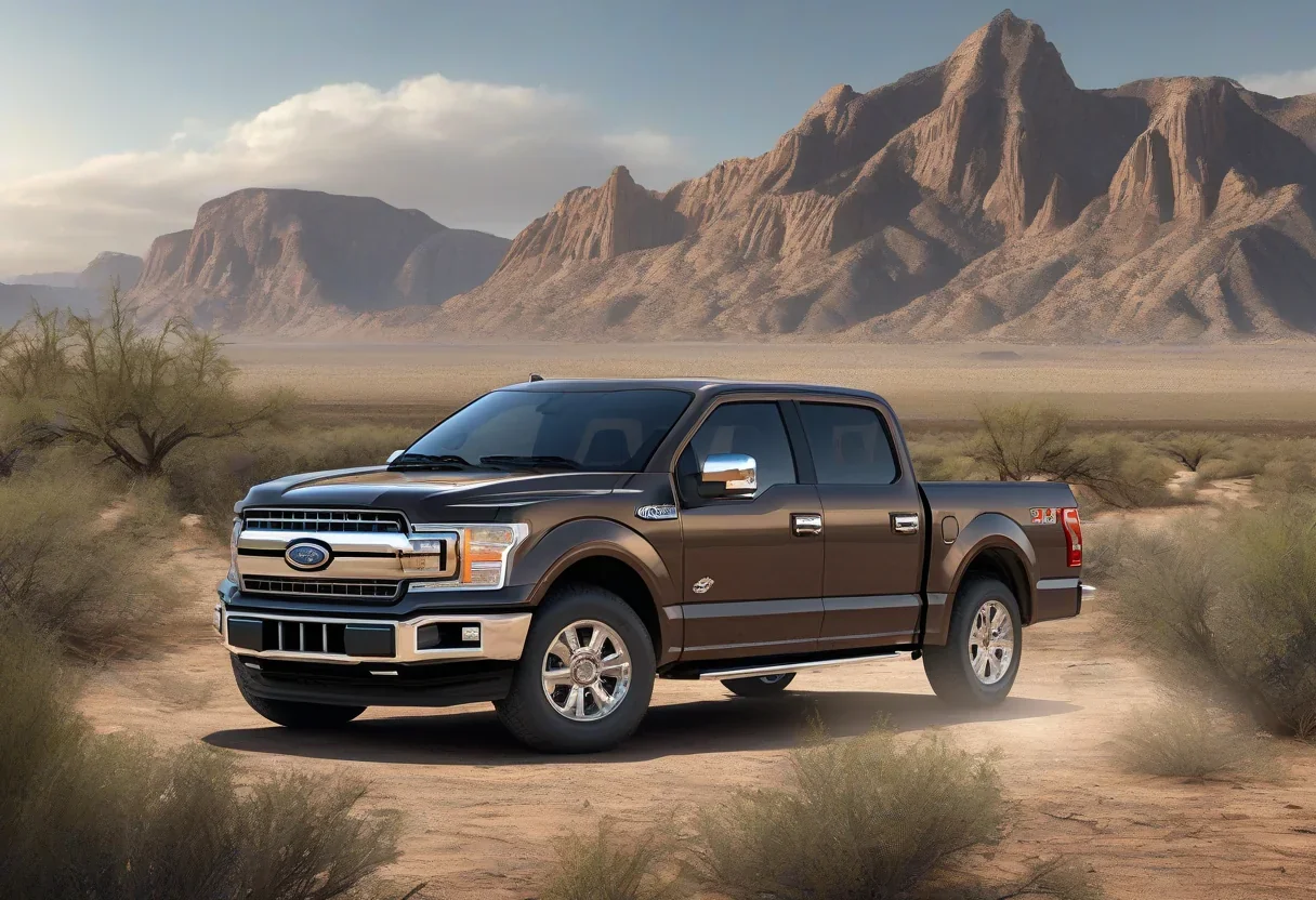 2026 Ford F-150 XLT SuperCrew in a desert landscape